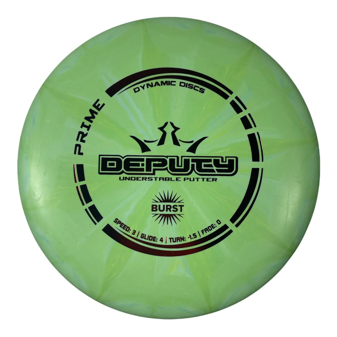 Dynamic Discs Deputy | Prime Burst | Green/Red 173 - 174g Disc Golf