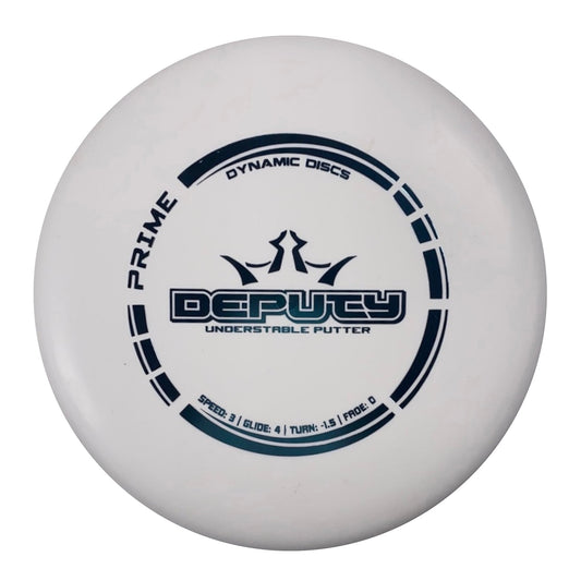 Dynamic Discs Deputy | Prime | White/Blue 176g Disc Golf