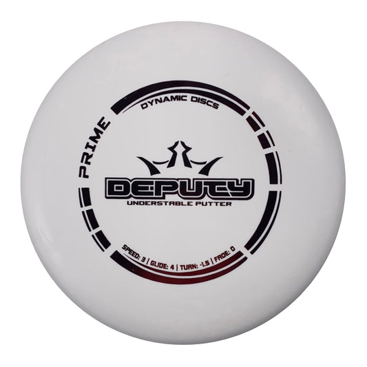 Dynamic Discs Deputy | Prime | White/Red 175-176g Disc Golf