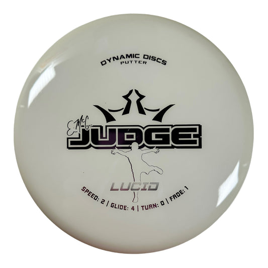 Dynamic Discs EMAC Judge | Lucid | White/Purple 175g Disc Golf