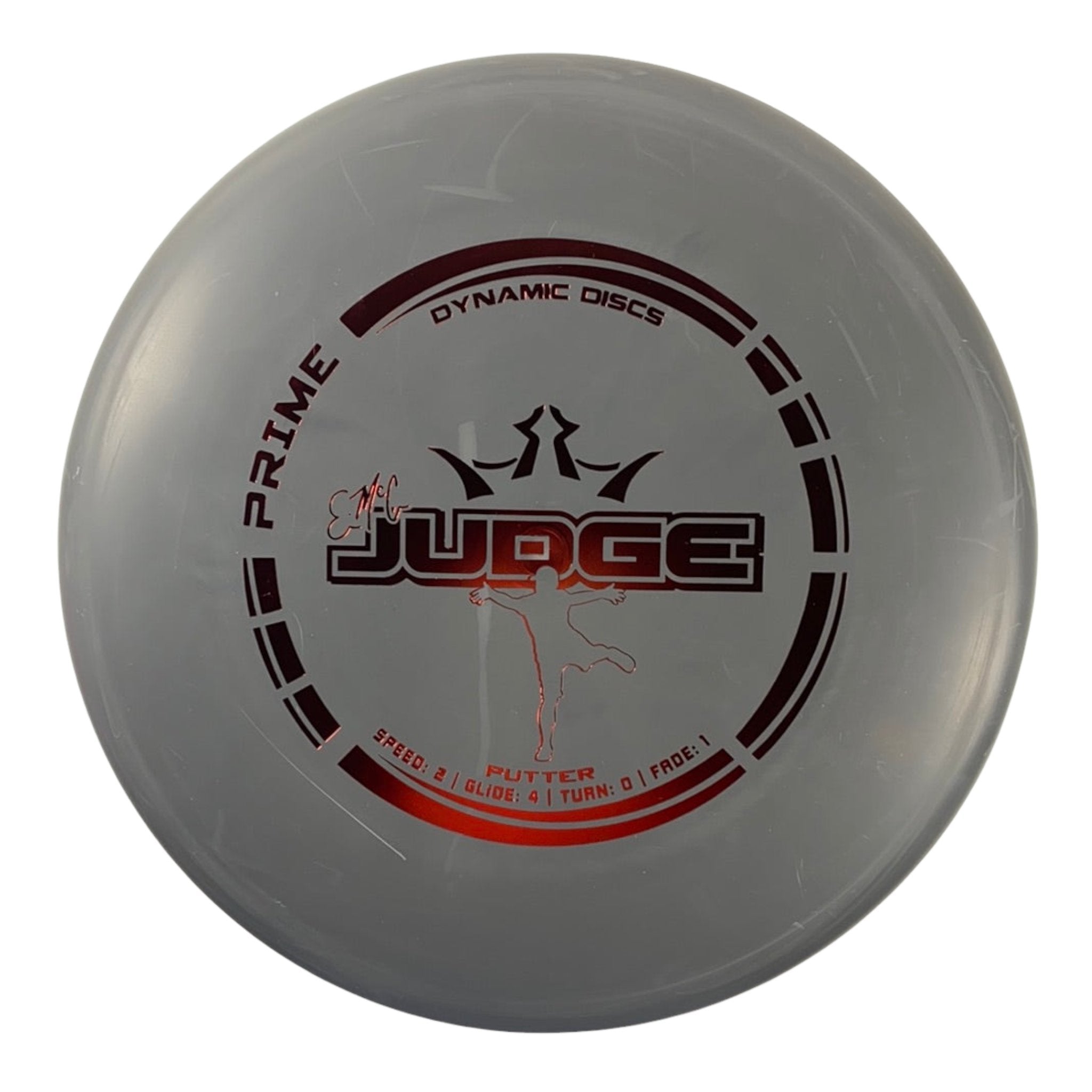 Dynamic Discs EMAC Judge | Prime | Grey/Red 174g Disc Golf