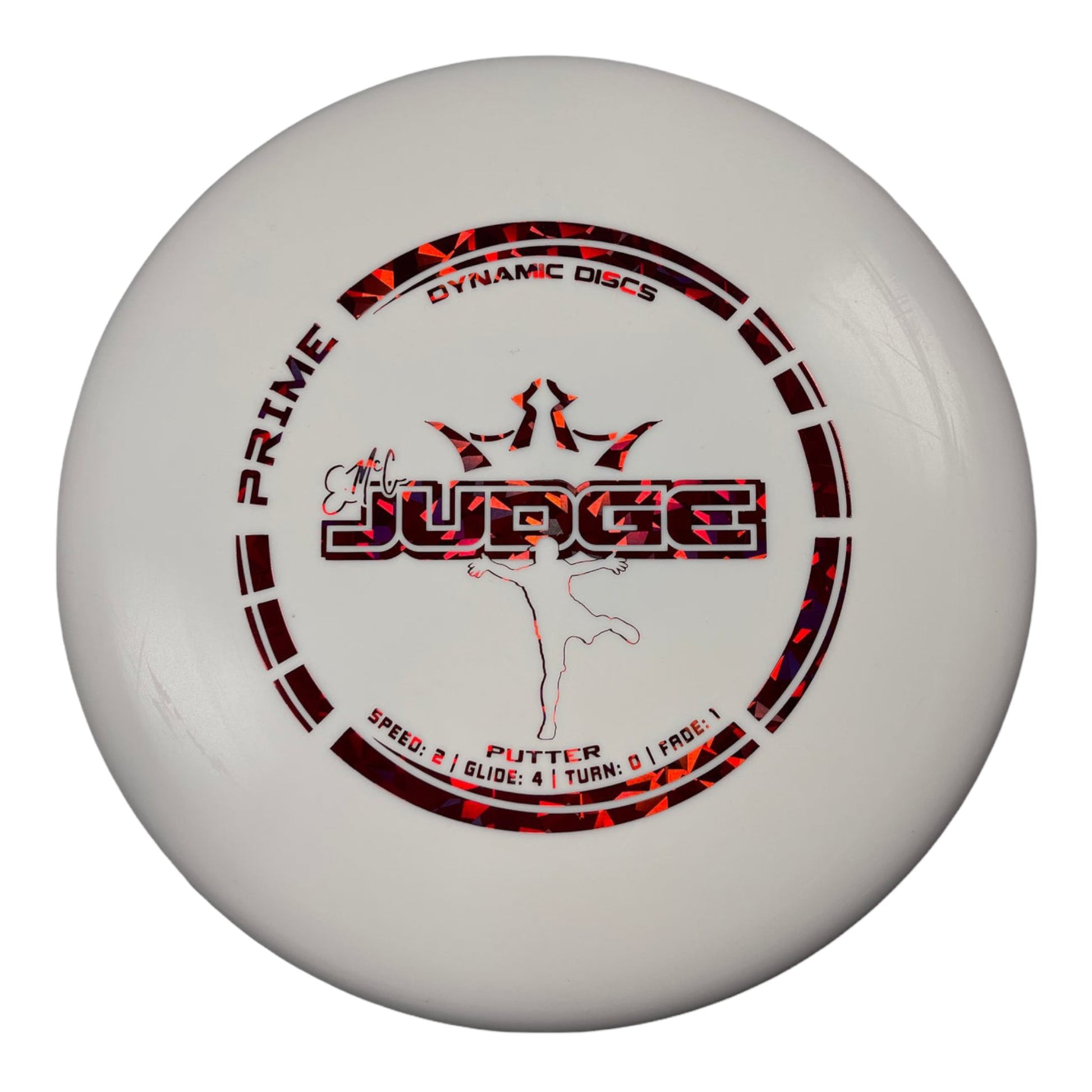 Dynamic Discs EMAC Judge | Prime | White/Red 174g Disc Golf