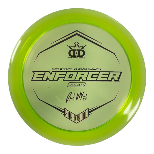 Dynamic Discs Enforcer | Lucid | Green/Red 173-175g (Ricky Wysocki) Disc Golf