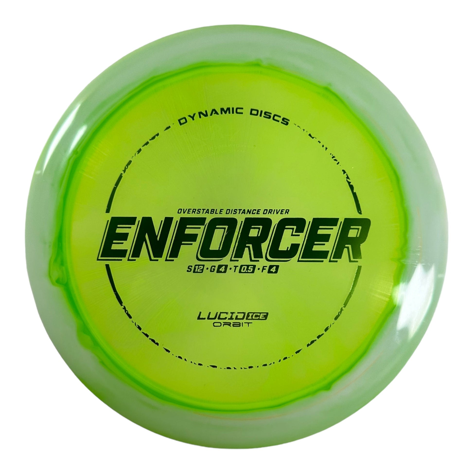 Dynamic Discs Enforcer | Lucid Ice Orbit | Green/Green 175g Disc Golf