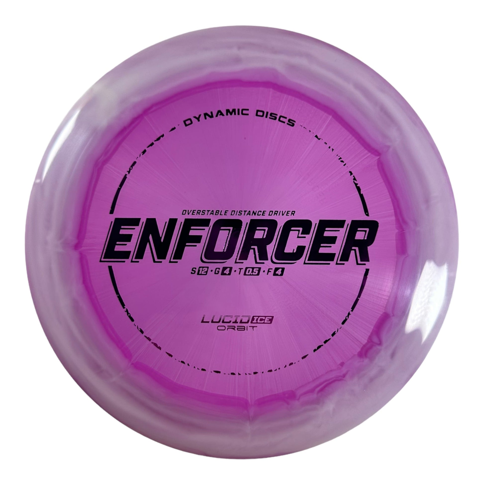 Dynamic Discs Enforcer | Lucid Ice Orbit | Purple/Purple 175g Disc Golf
