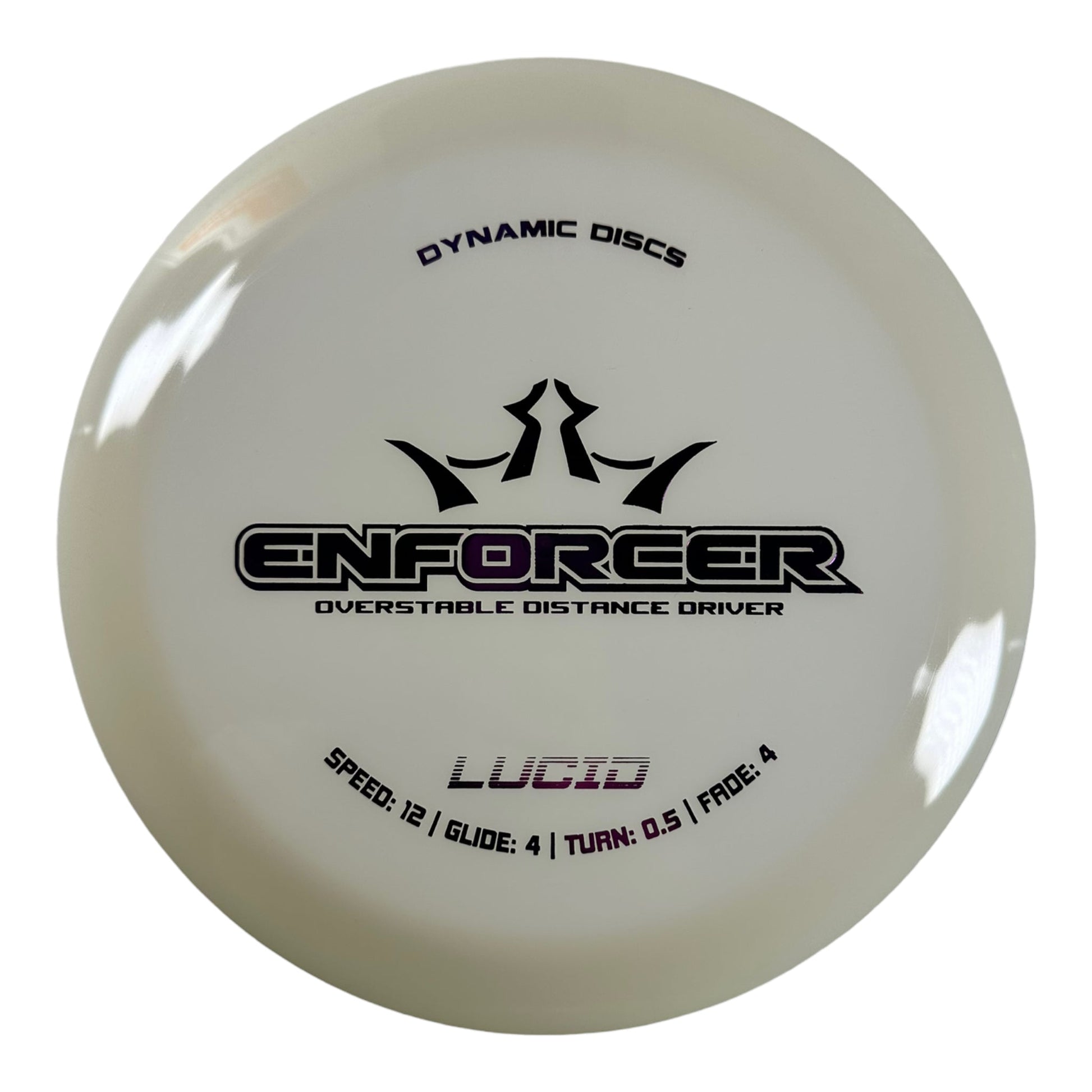Dynamic Discs Enforcer | Lucid | White/Pink 170-175g Disc Golf