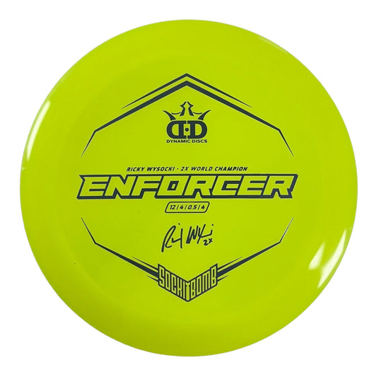 Dynamic Discs Enforcer | Lucid | Yellow/Silver 174-175g (Ricky Wysocki) Disc Golf