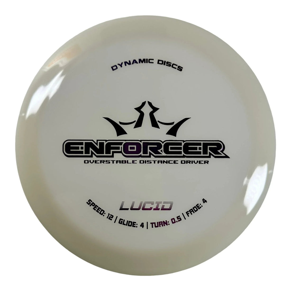 Dynamic Discs Enforcer | Lucid | White/Pink 170 - 175g Disc Golf