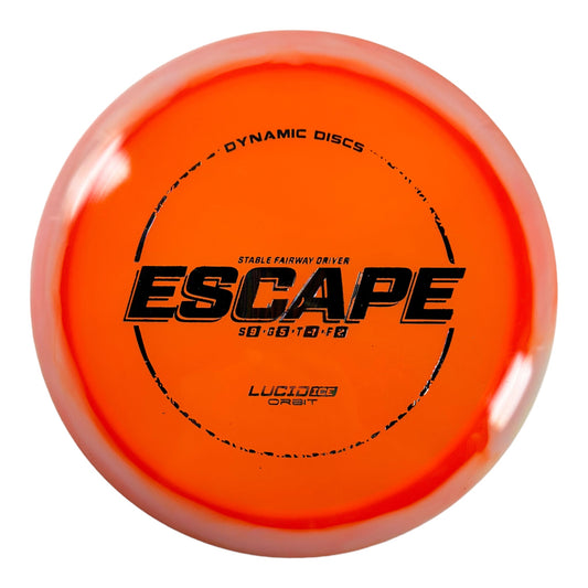 Dynamic Discs Escape | Lucid-Ice Orbit | Orange/Oilslick 174g Disc Golf