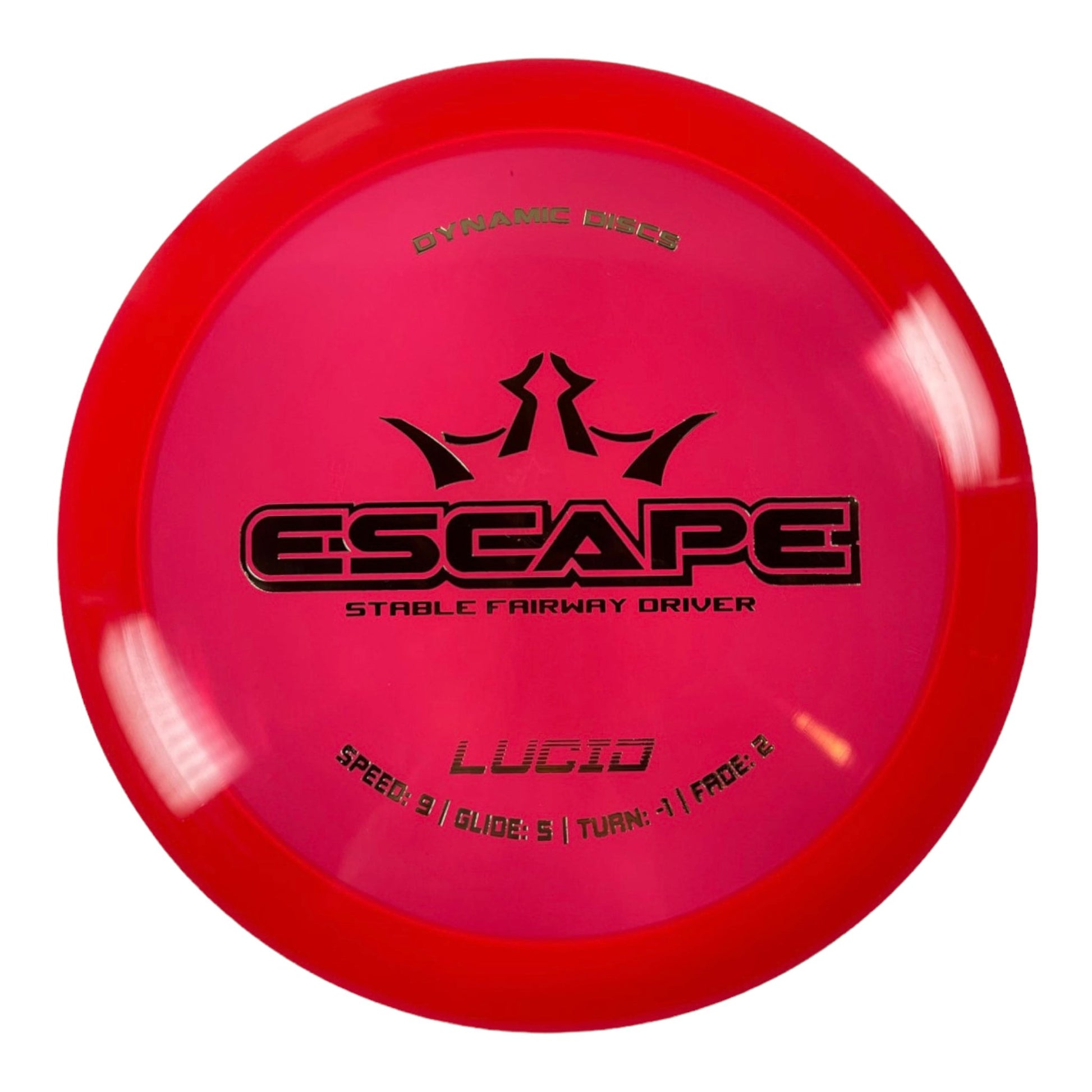 Dynamic Discs Escape | Lucid | Red/Gold 173g Disc Golf