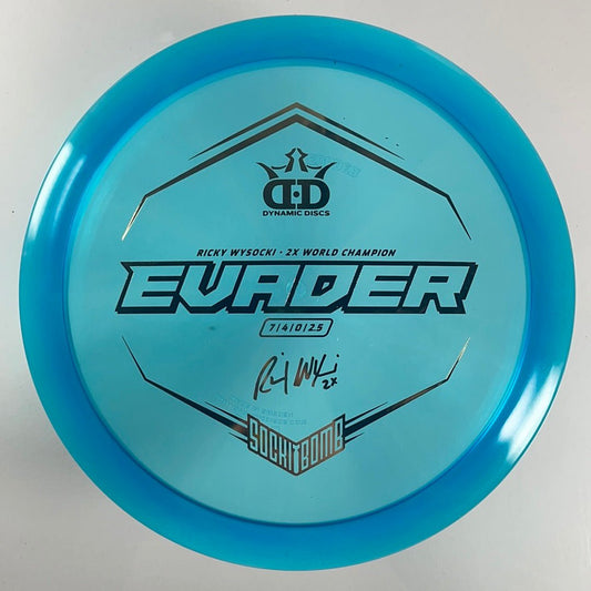 Dynamic Discs Evader | Lucid | Blue/Gold 173g (Ricky Wysocki) Disc Golf