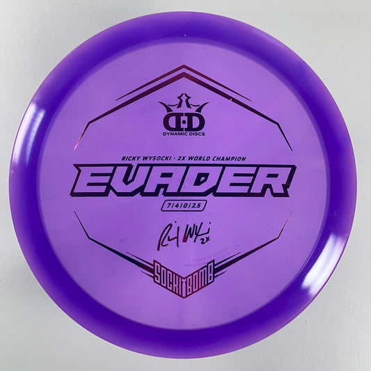 Dynamic Discs Evader | Lucid | Purple/Red 175-176g (Ricky Wysocki) Disc Golf