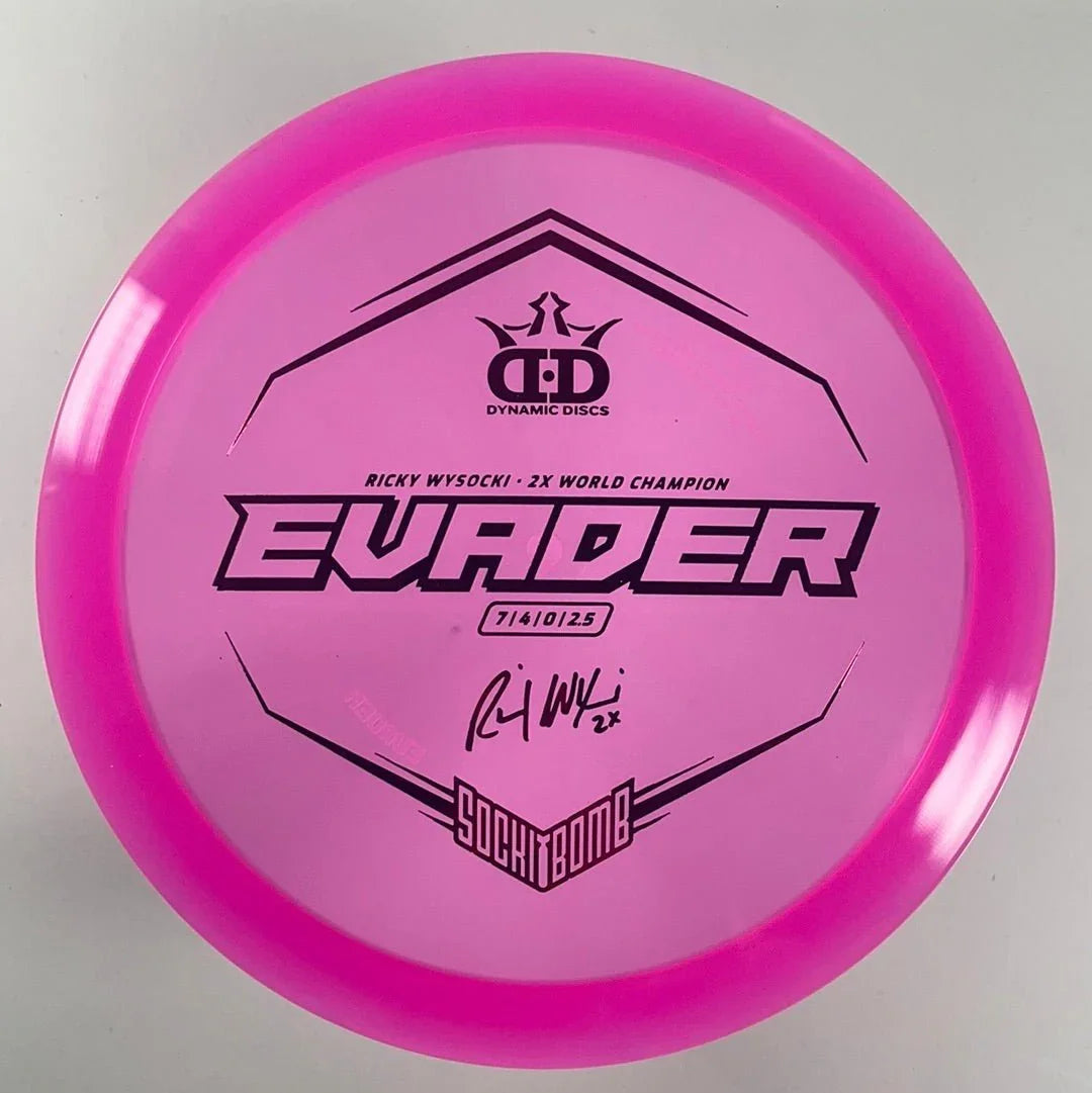 Dynamic Discs Evader | Lucid - Ice | Pink/Pink 176g (Ricky Wysocki) Disc Golf