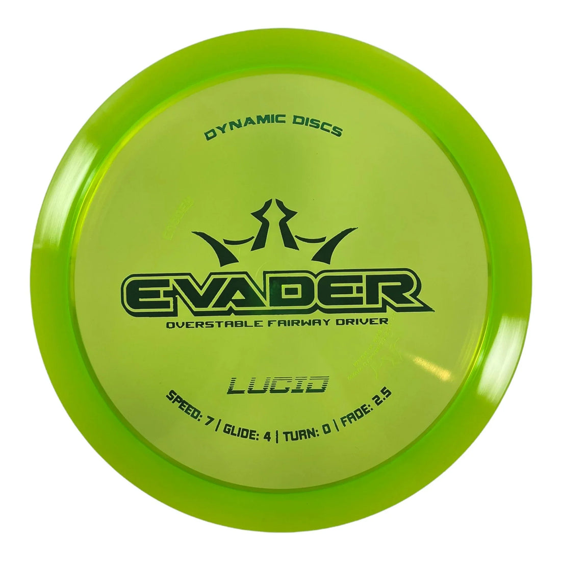 Dynamic Discs Evader | Lucid | Green/Green 171 - 172g Disc Golf