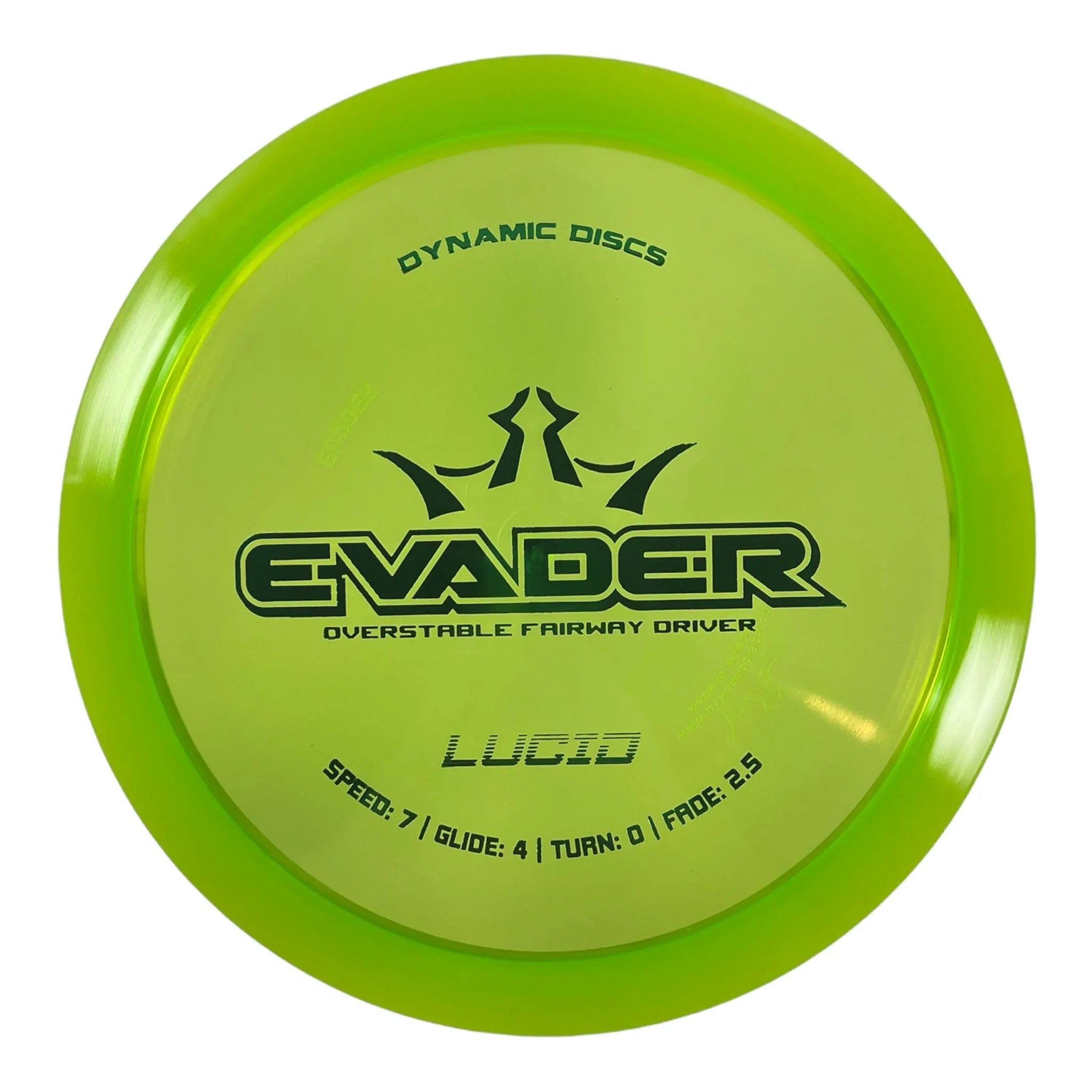Dynamic Discs Evader | Lucid | Green/Green 171 - 172g Disc Golf