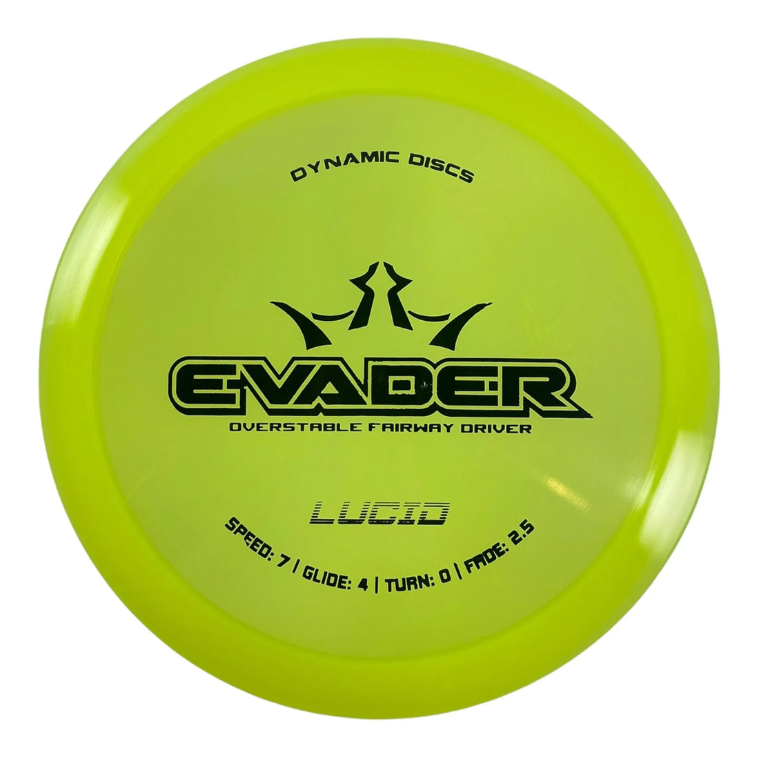 Dynamic Discs Evader | Lucid | Yellow/Black 167 - 168g Disc Golf