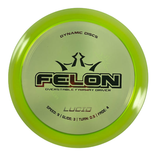Dynamic Discs Felon | Lucid | Green/Red 174-176g Disc Golf