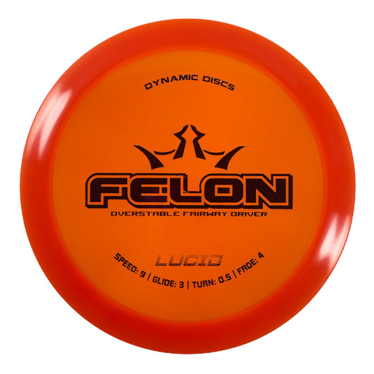 Dynamic Discs Felon | Lucid | Orange/Purple 174g Disc Golf