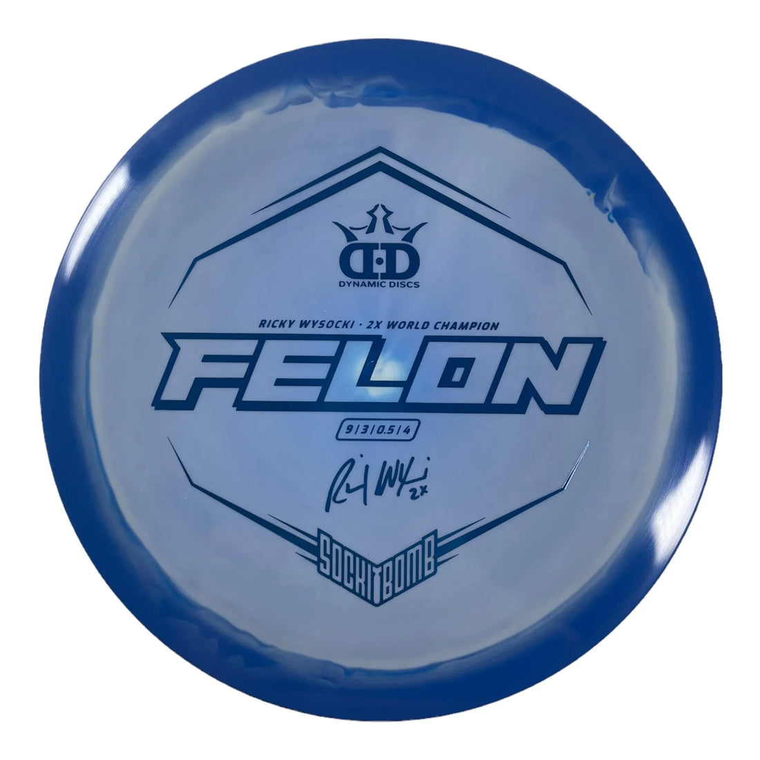 Dynamic Discs Felon | Fuzion Orbit | Blue/Blue 173 - 176g Disc Golf