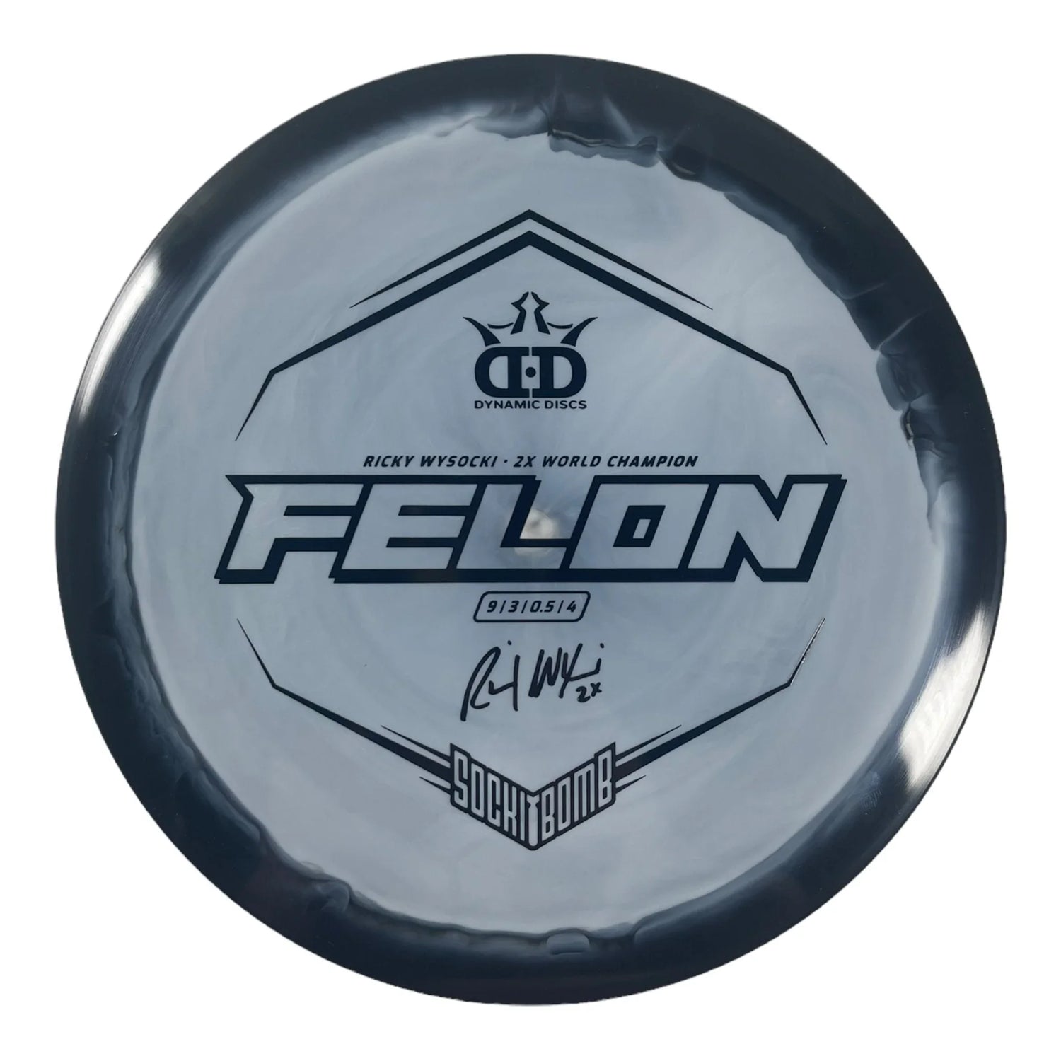 Dynamic Discs Felon | Fuzion Orbit | Grey/Black 173 - 174g Disc Golf