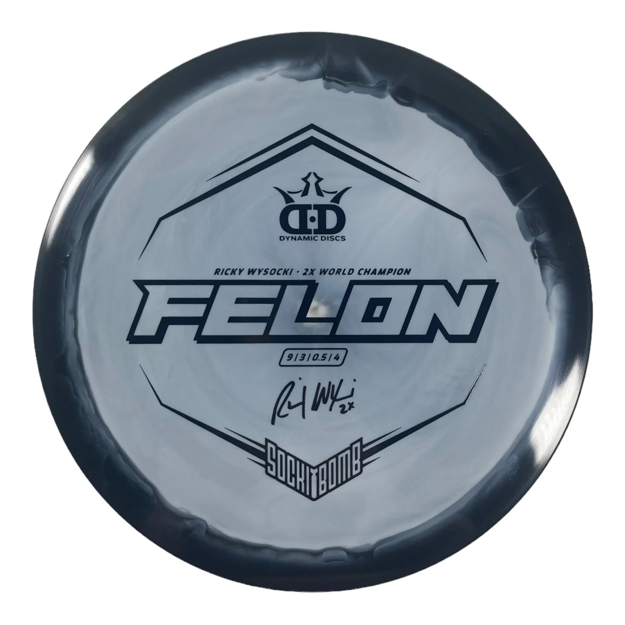 Dynamic Discs Felon | Fuzion Orbit | Grey/Black 173 - 174g Disc Golf