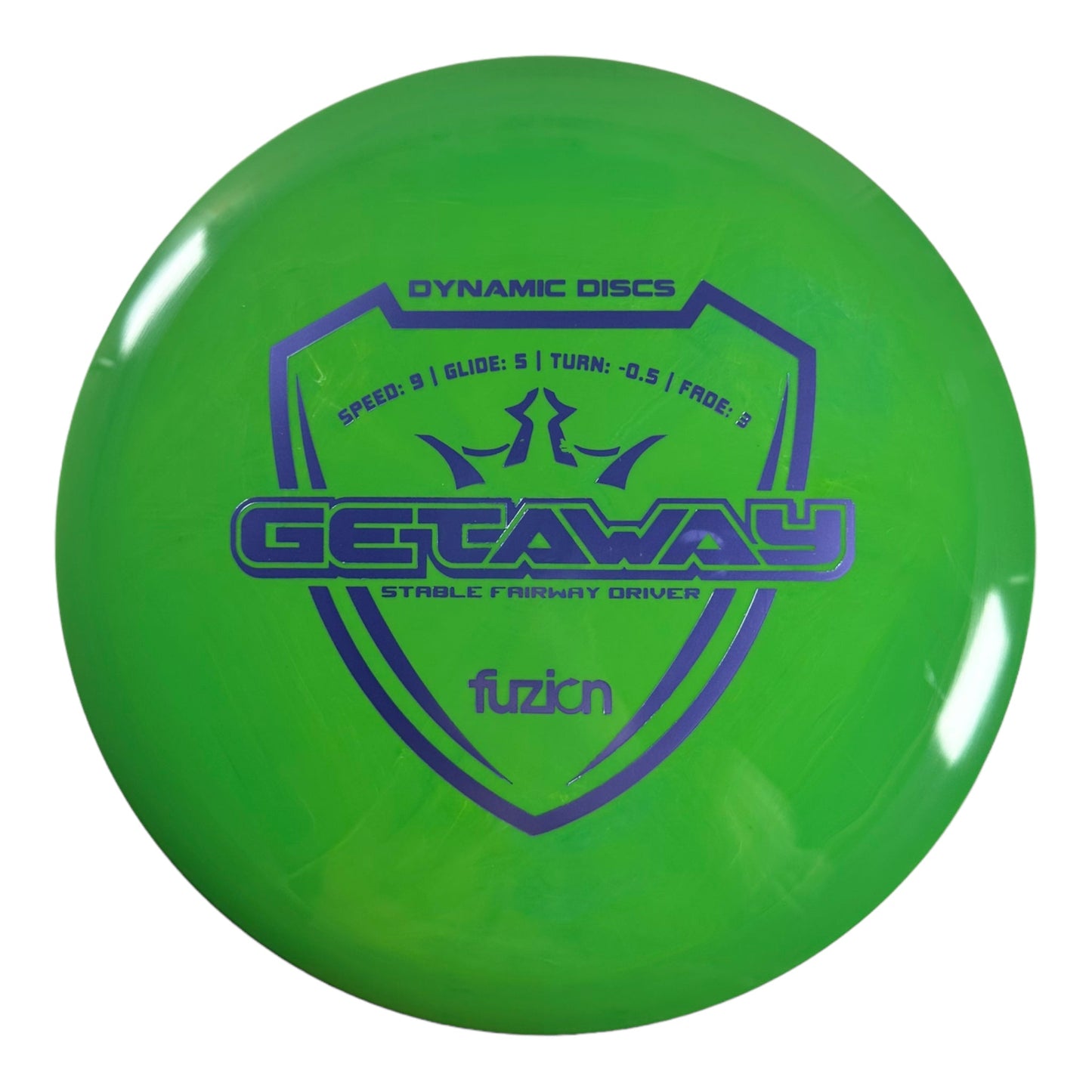 Dynamic Discs Getaway | Fuzion | Green/Purple 175g Disc Golf