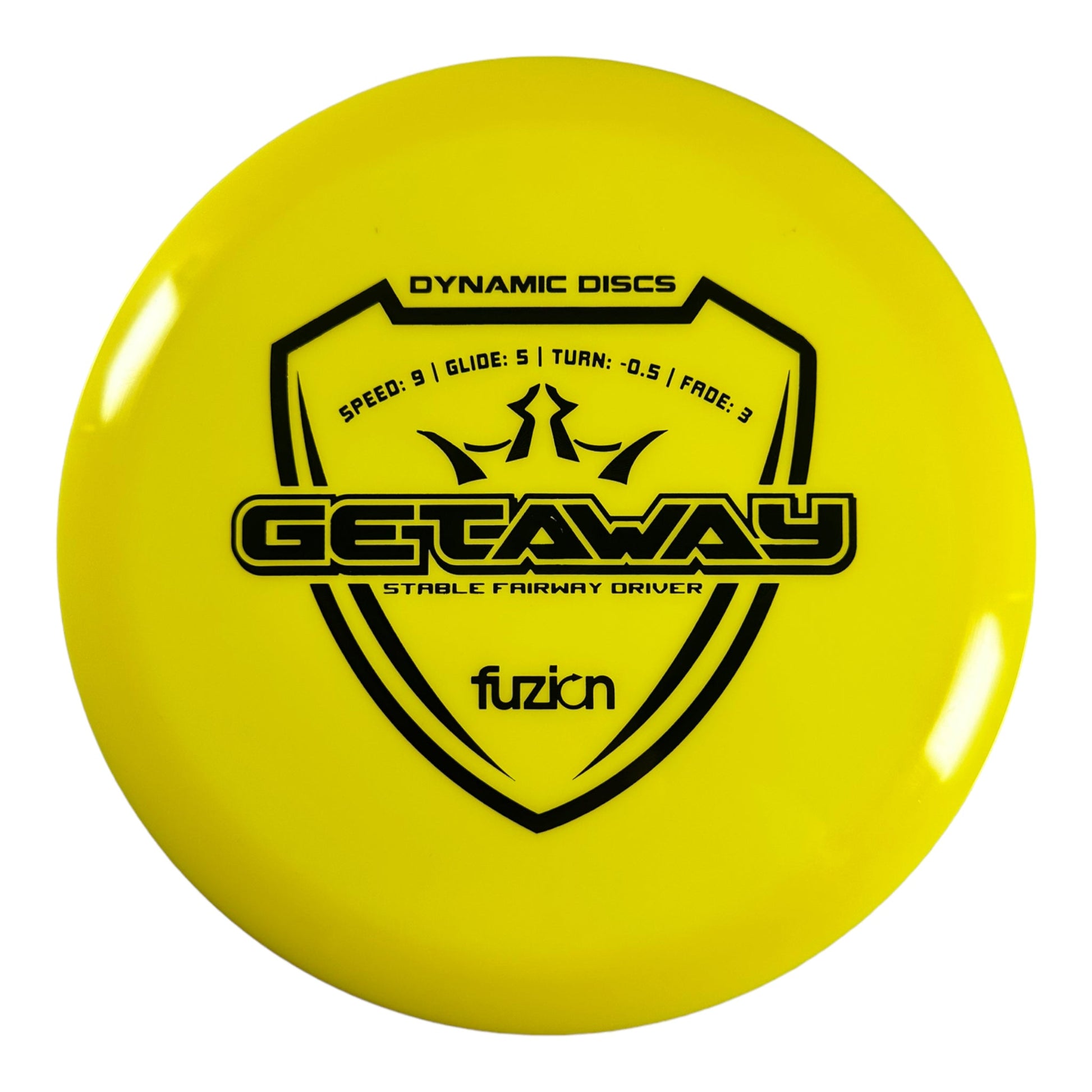 Dynamic Discs Getaway | Fuzion | Yellow/Black 171g Disc Golf