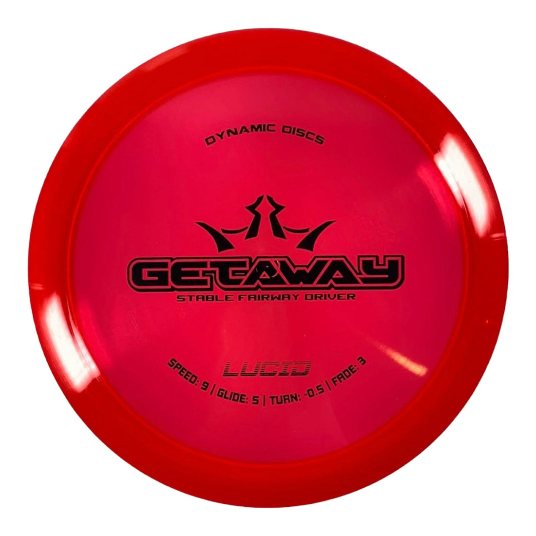 Dynamic Discs Getaway | Lucid | Red/Black 171g Disc Golf