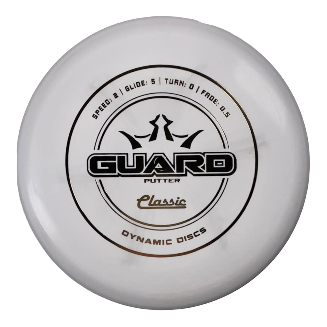 Dynamic Discs Guard | Classic | White/Gold 173 - 174g Disc Golf