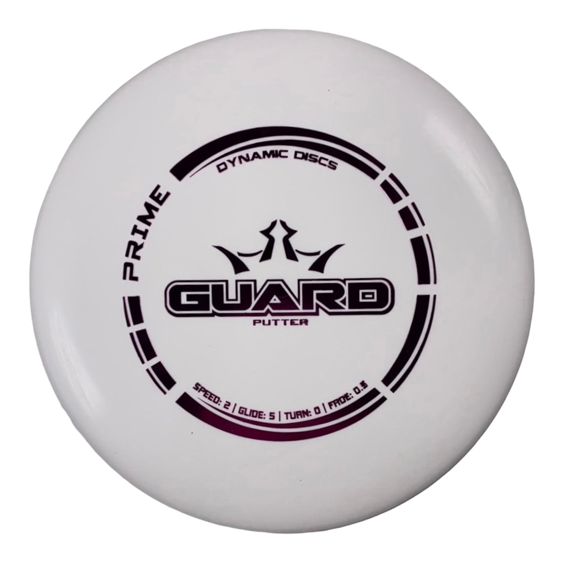 Dynamic Discs Guard | Prime | White/Pink 174g Disc Golf