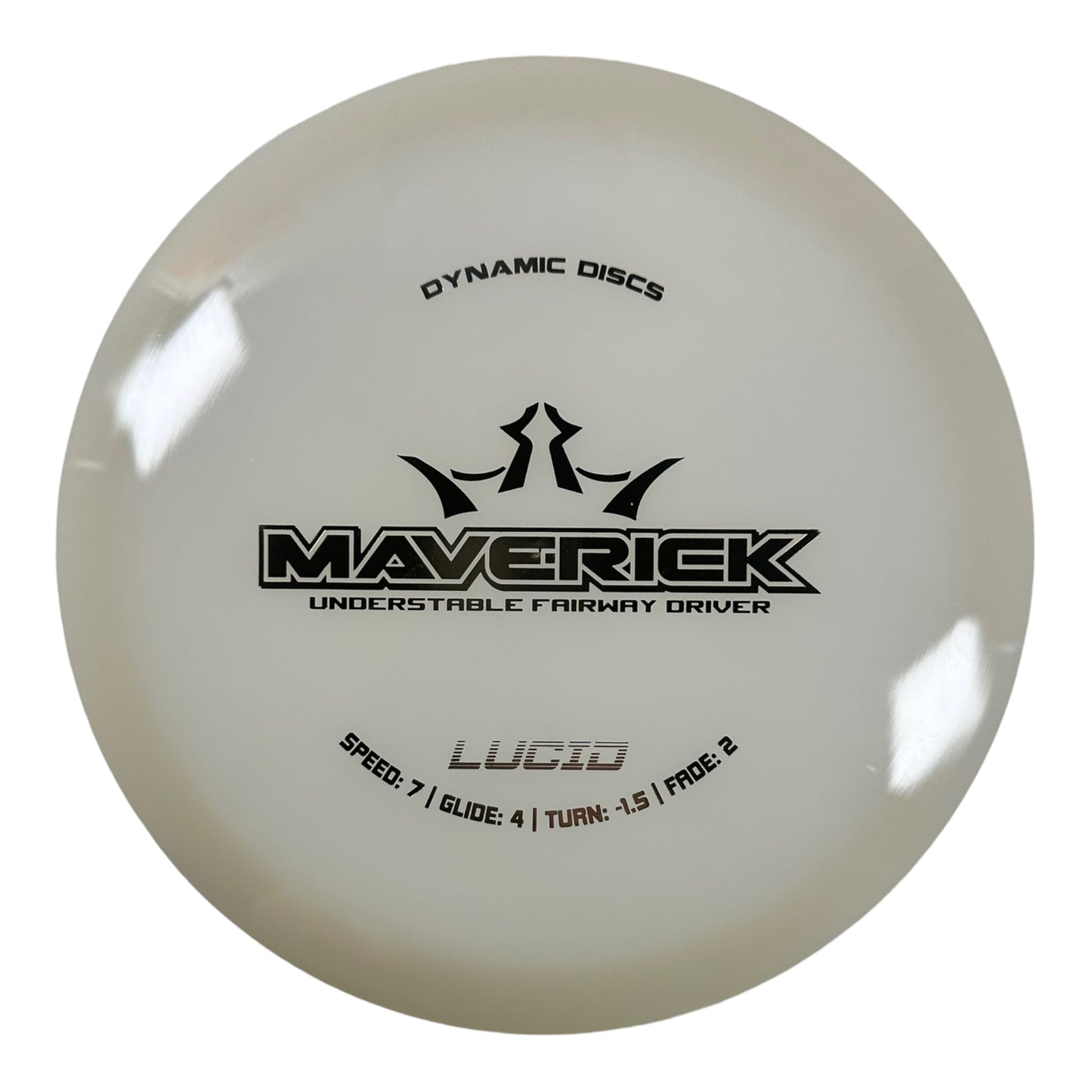 Dynamic Discs Maverick | Lucid | White/Gold 170-175g Disc Golf