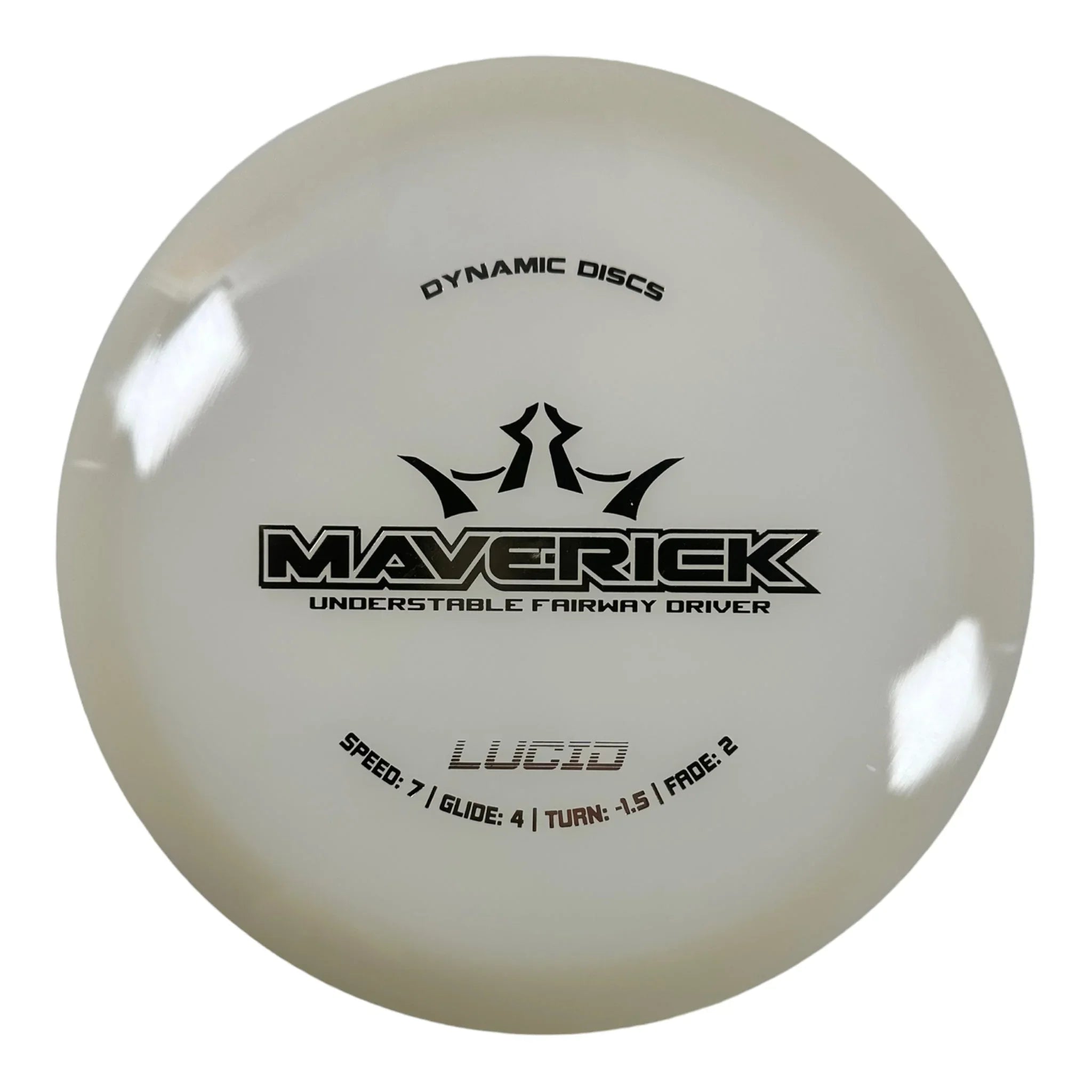 Dynamic Discs Maverick | Lucid | White/Gold 170 - 175g Disc Golf