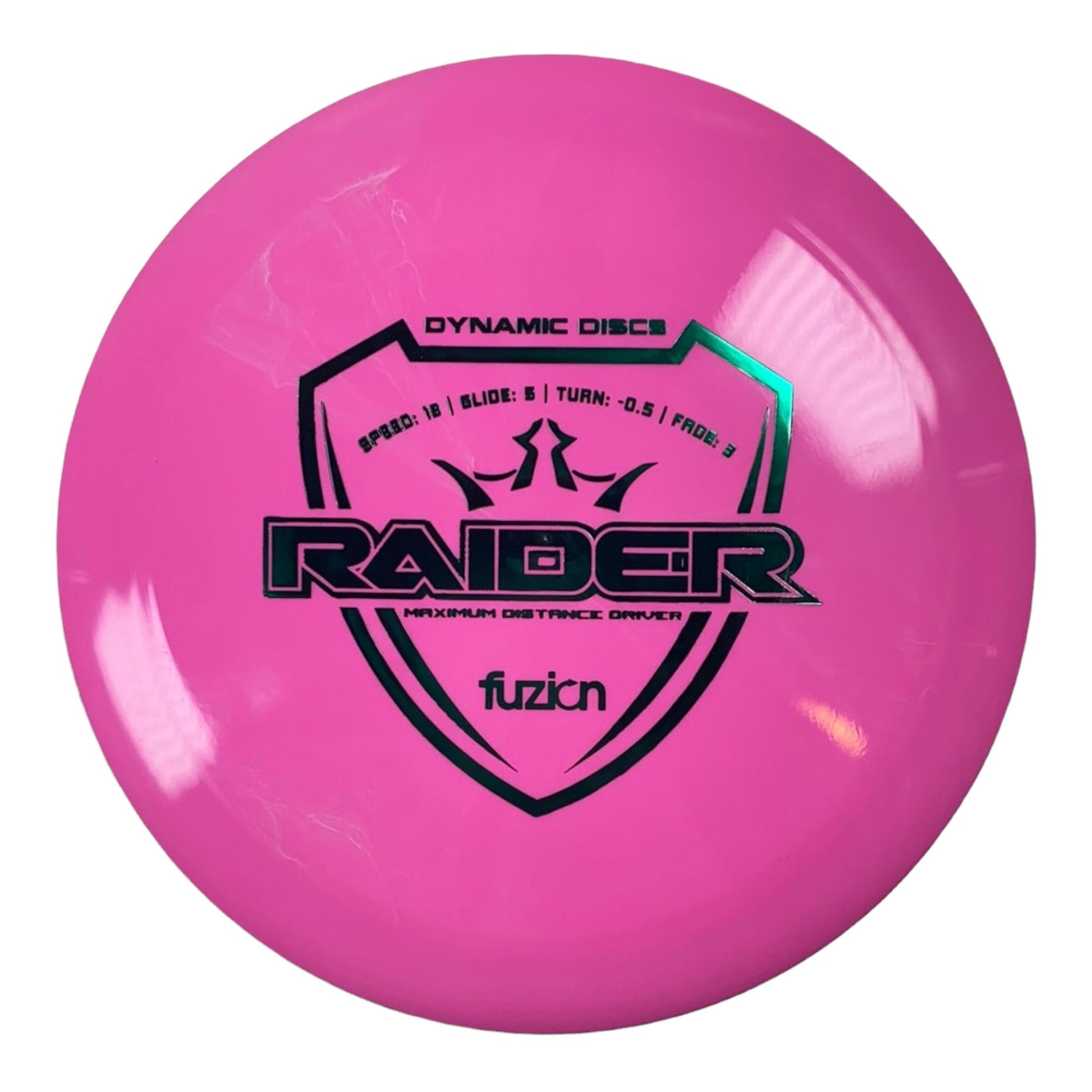 Dynamic Discs Raider | Fuzion | Pink/Green Disc Golf