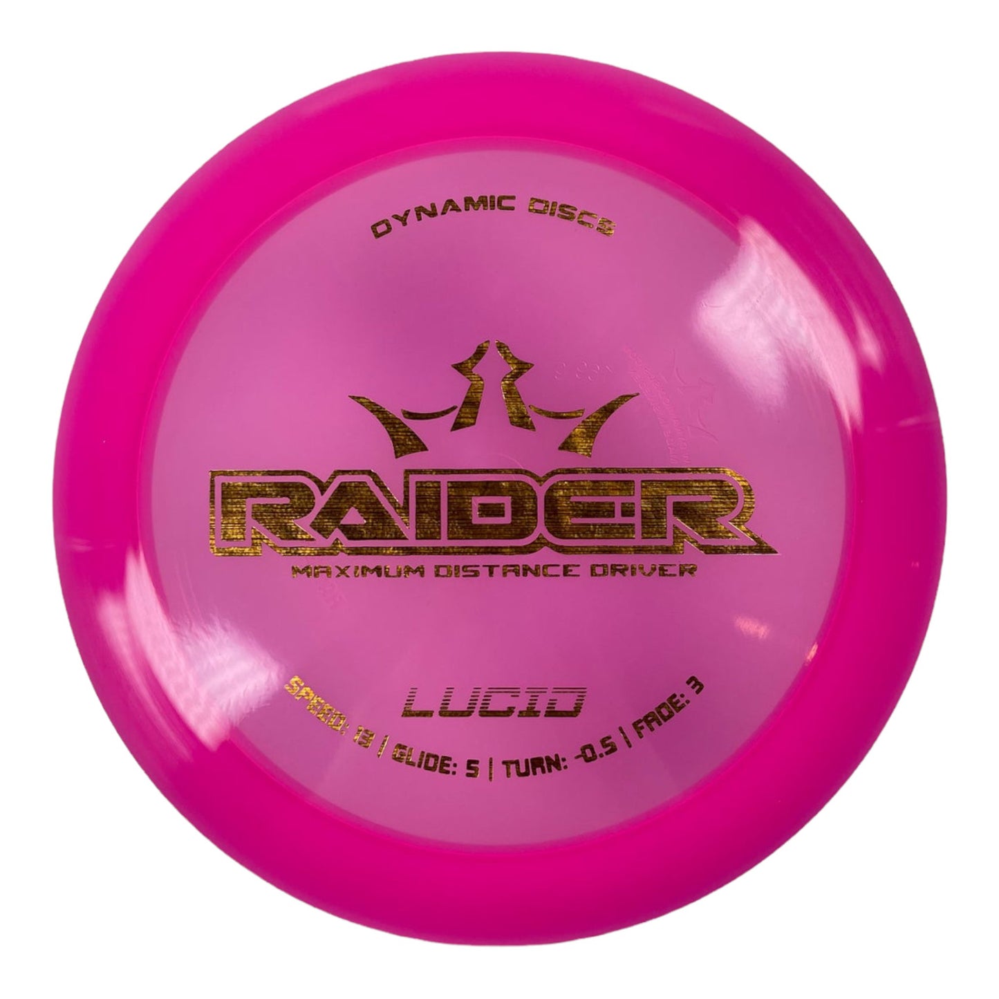 Dynamic Discs Raider | Lucid | Pink/Gold 169g Disc Golf