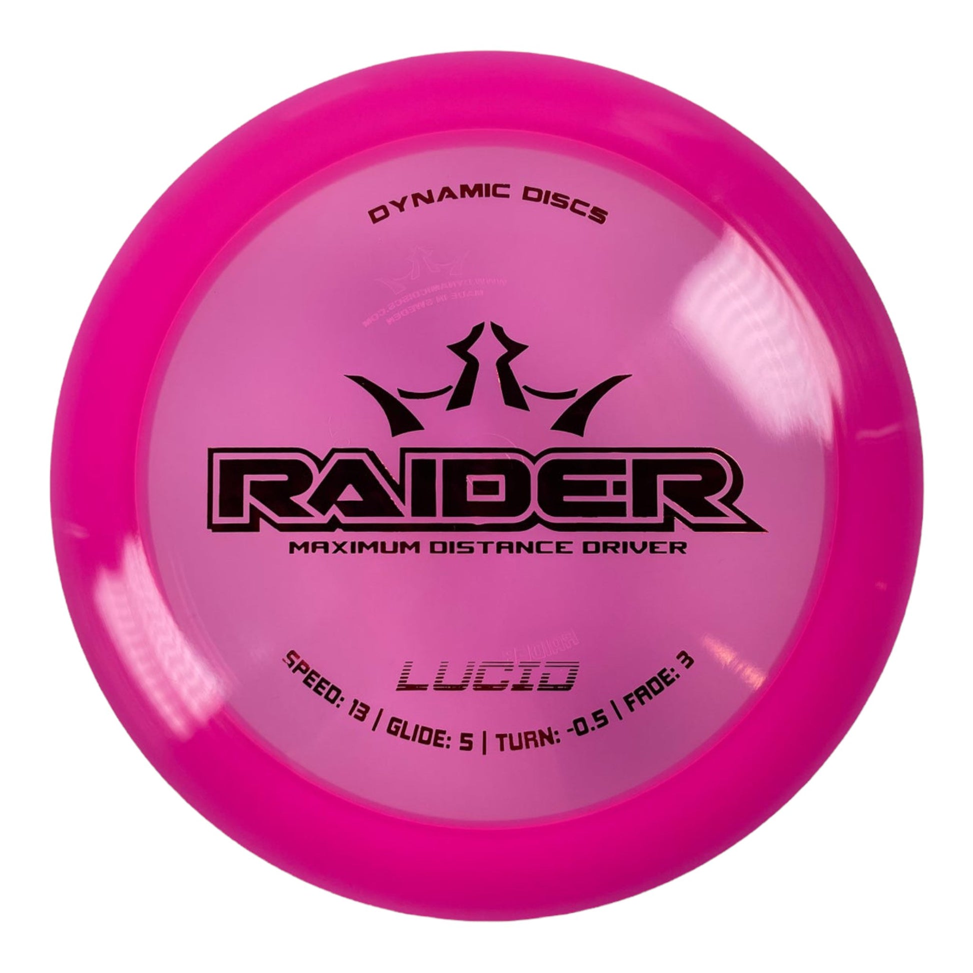 Dynamic Discs Raider | Lucid | Pink/Red Disc Golf