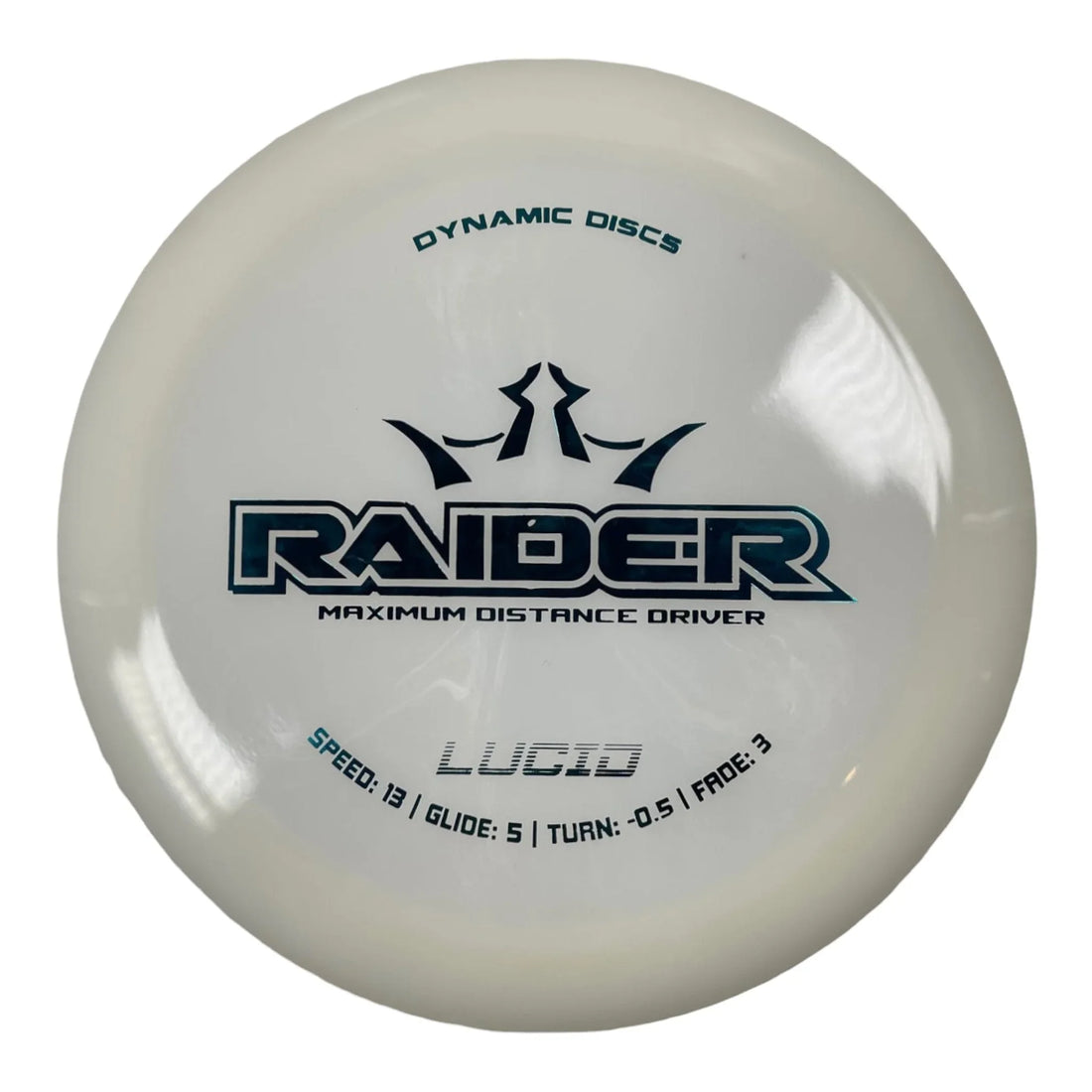 Dynamic Discs Raider | Lucid | White/Blue 169g Disc Golf