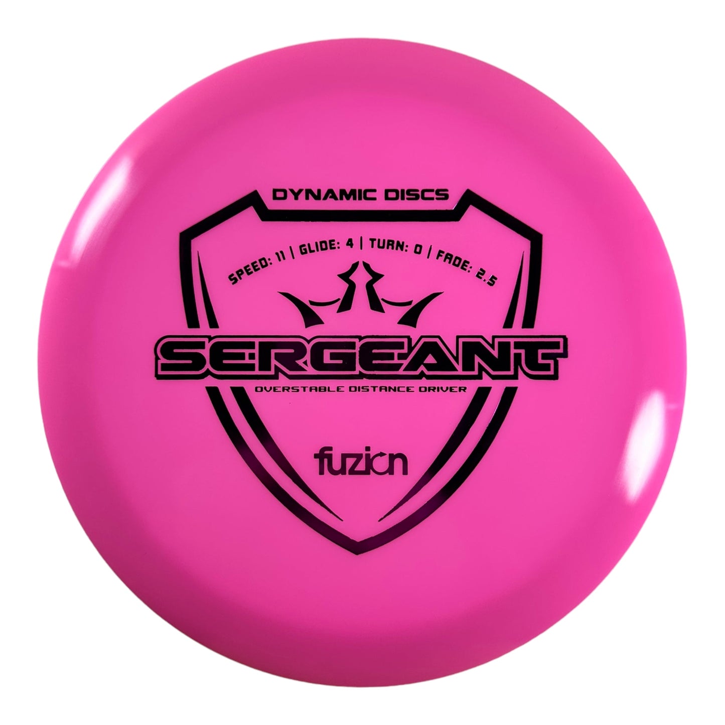 Dynamic Discs Sergeant | Fuzion | Pink/Pink 168g Disc Golf