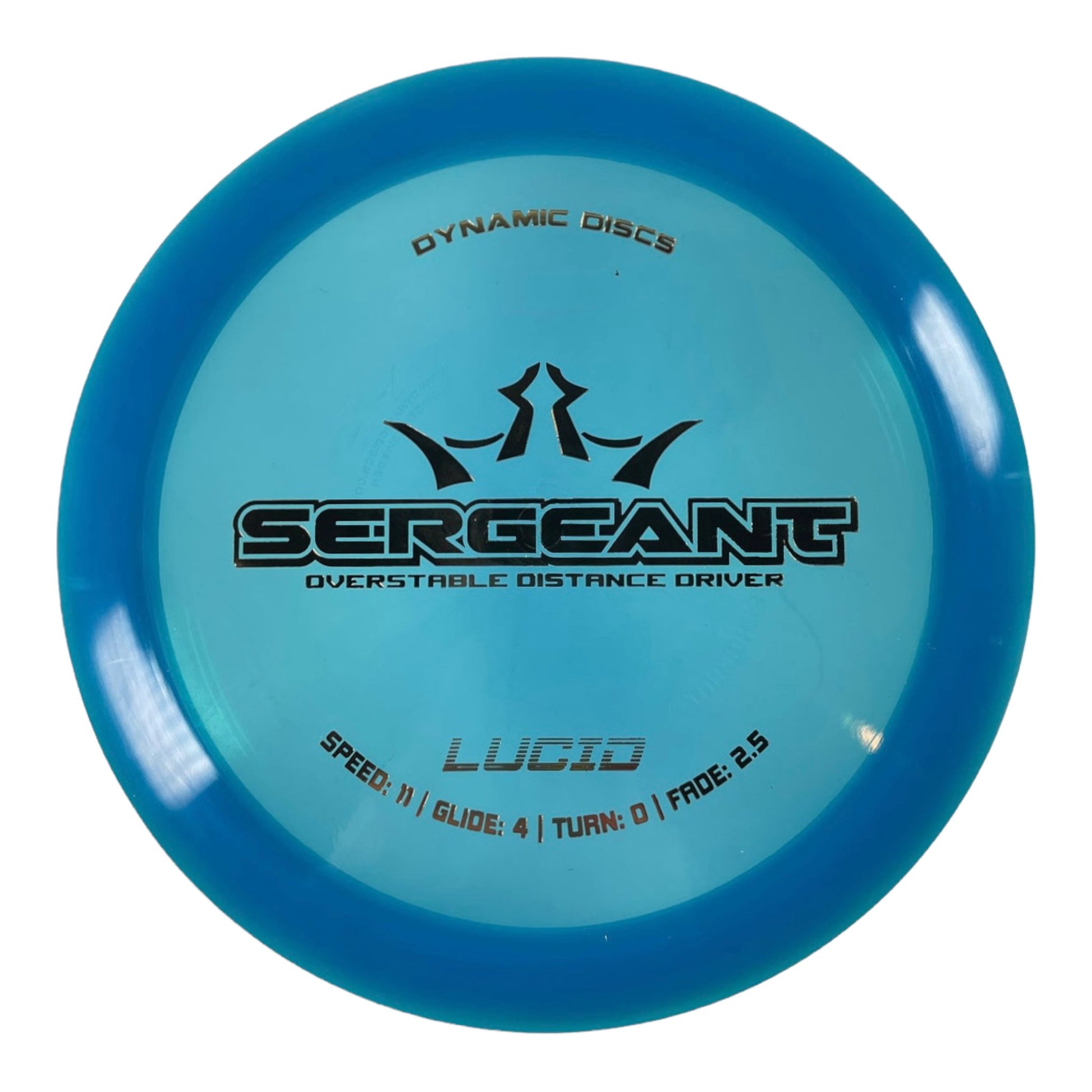 Dynamic Discs Sergeant | Lucid | Blue/Gold 173-174g Disc Golf