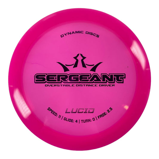 Dynamic Discs Sergeant | Lucid | Pink/Pink 176g Disc Golf