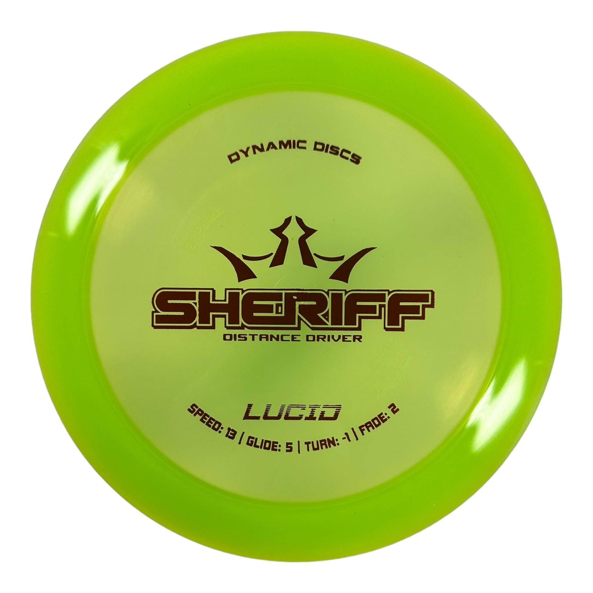 Dynamic Discs Sheriff | Lucid | Green/Red 173g Disc Golf