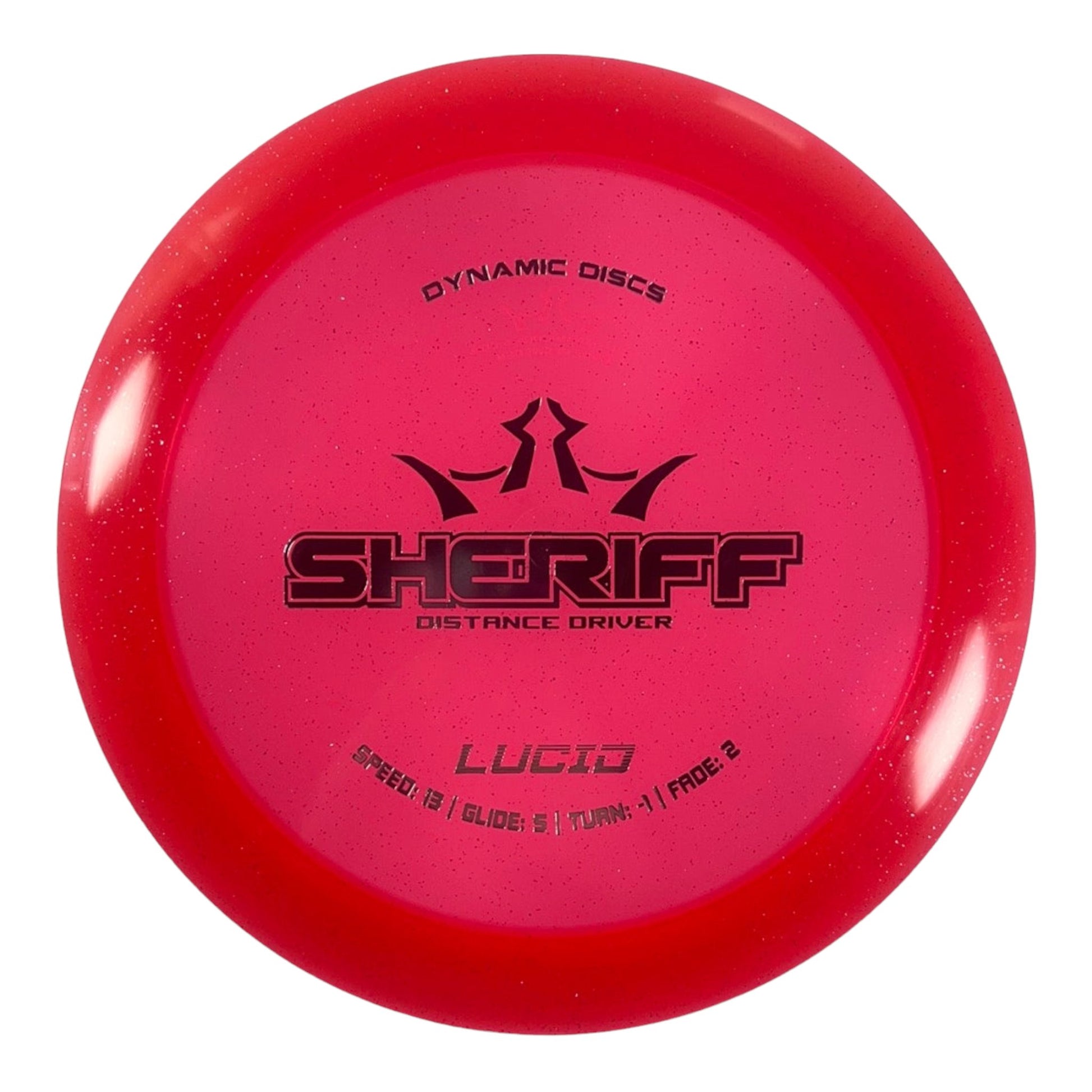 Dynamic Discs Sheriff | Lucid | Red/Silver 172g Disc Golf