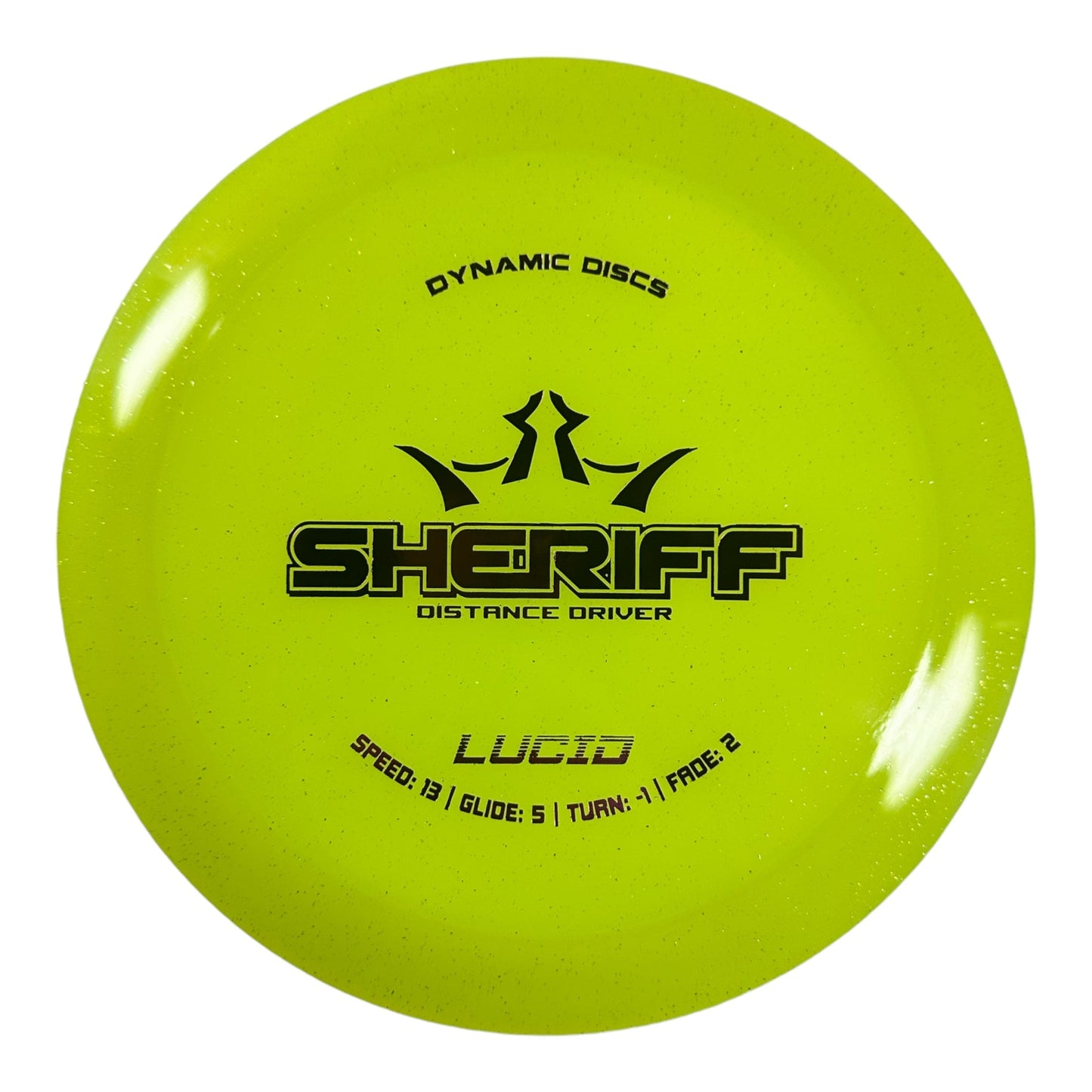 Dynamic Discs Sheriff | Lucid | Yellow/Pink 173g Disc Golf