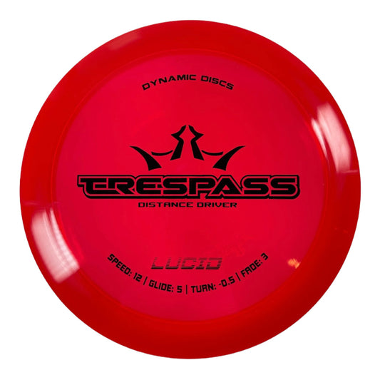 Dynamic Discs Trespass | Lucid | Red/Black 168-169g Disc Golf