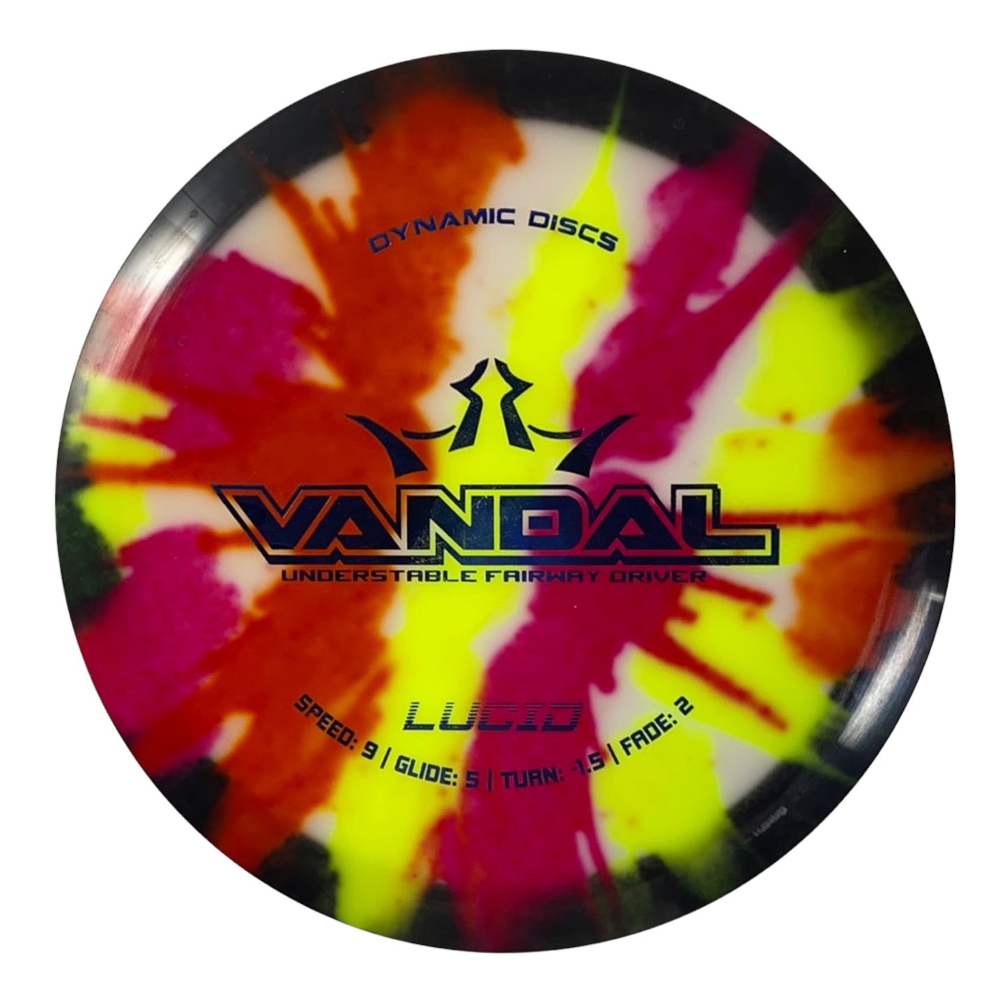 Dynamic Discs Vandal | Lucid | Pink/Dye 176g Disc Golf