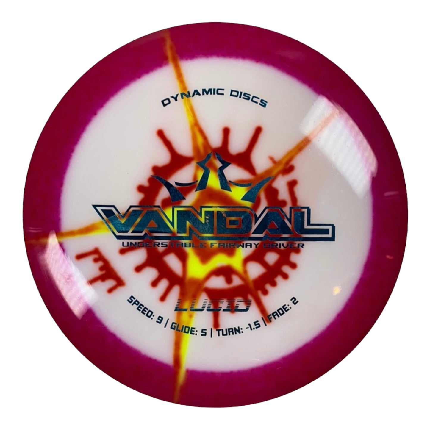 Dynamic Discs Vandal | Lucid | Pink/MyDye Disc Golf