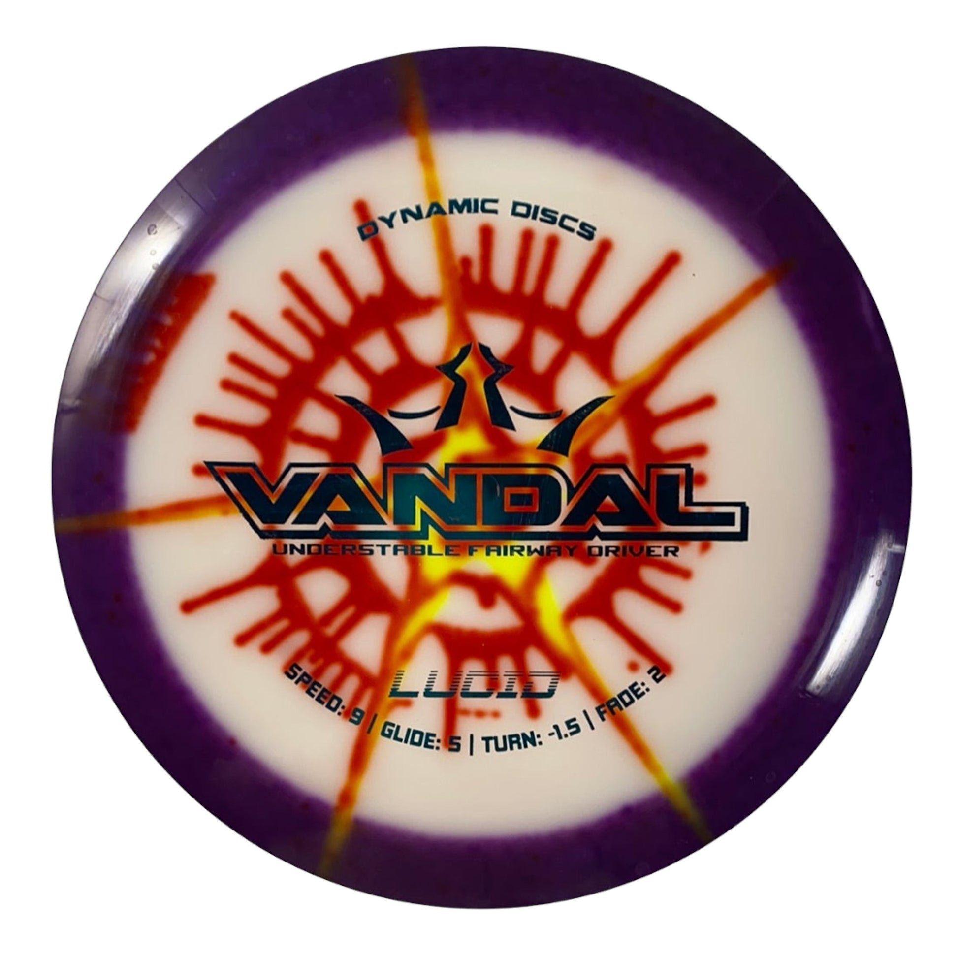 Dynamic Discs Vandal | Lucid | Purple/Dye 176g Disc Golf