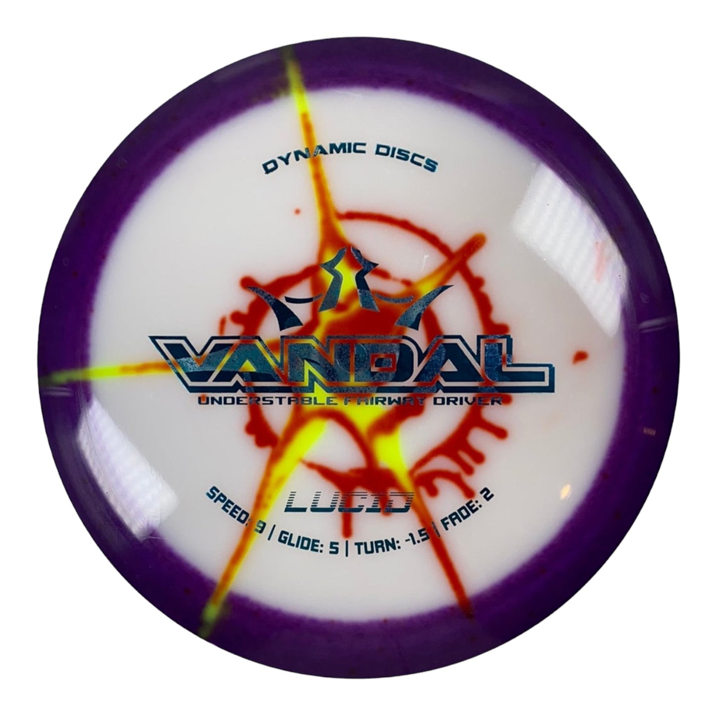 Dynamic Discs Vandal | Lucid | Purple/MyDye Disc Golf