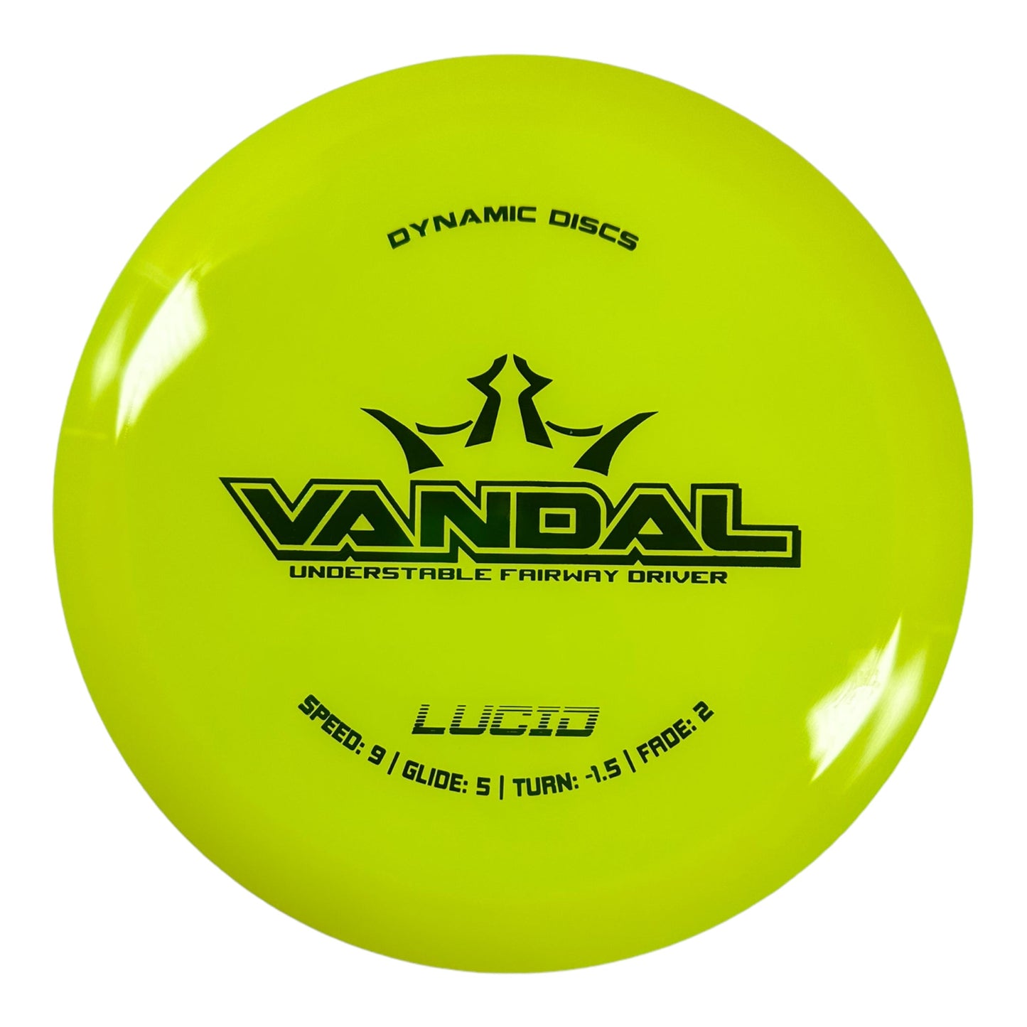 Dynamic Discs Vandal | Lucid | Yellow/Green 171g Disc Golf