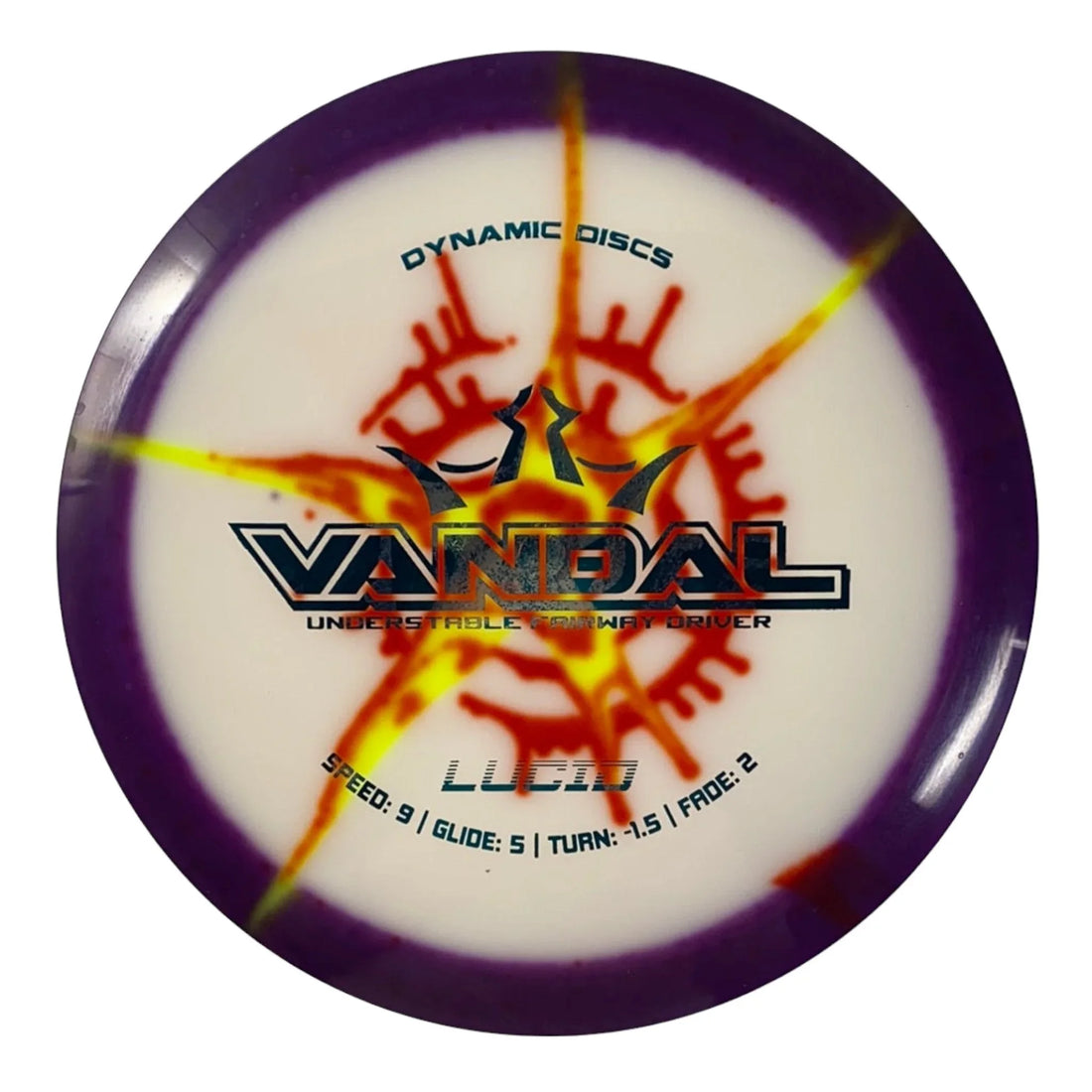 Dynamic Discs Vandal | Lucid | Purple/Dye 176g Disc Golf