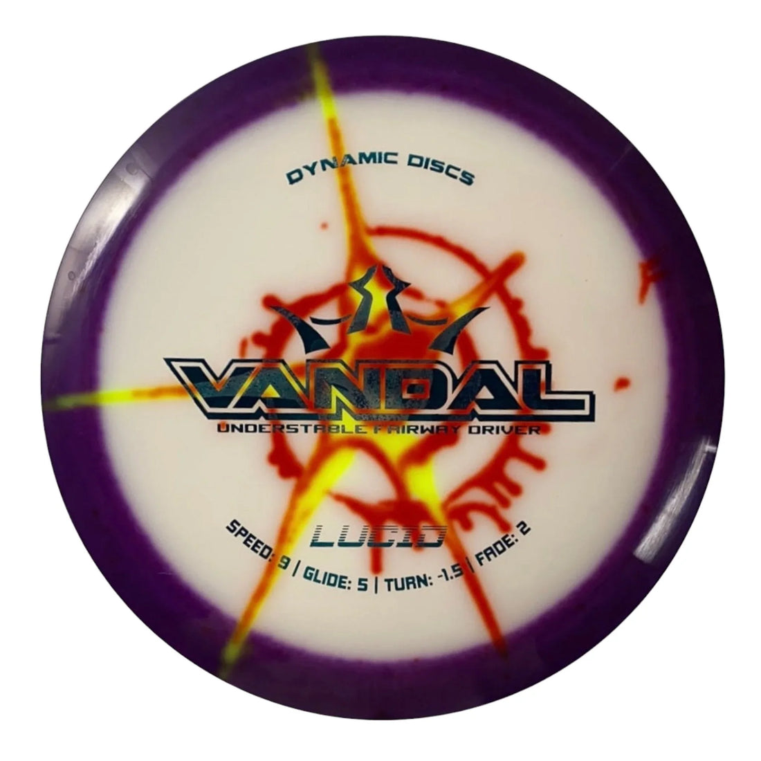 Dynamic Discs Vandal | Lucid | Purple/MyDye 175g Disc Golf